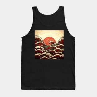 great wave of the red sea Tank Top